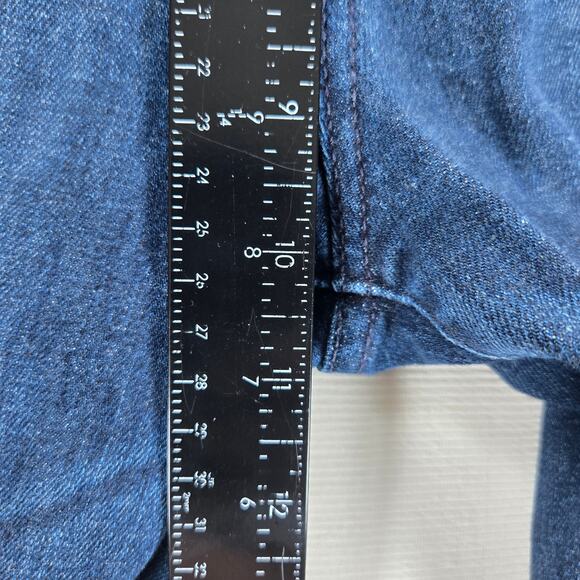 7 For All Mankind Carsen Relaxed Fit Straight Leg Stretch Denim Jeans Size 34 - Picture 5 of 7